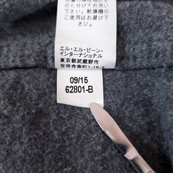 LL Bean Mens Size Large Regular Chamois Cloth Shirt Traditional Fit Gray 187923 - Picture 13 of 15